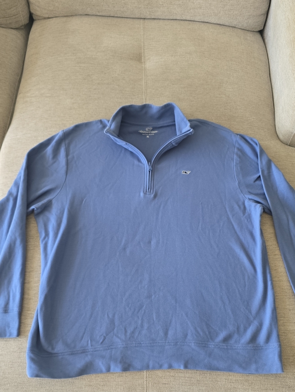 Vineyard Vines Men's Periwinkle Quarter-Zip Pullover